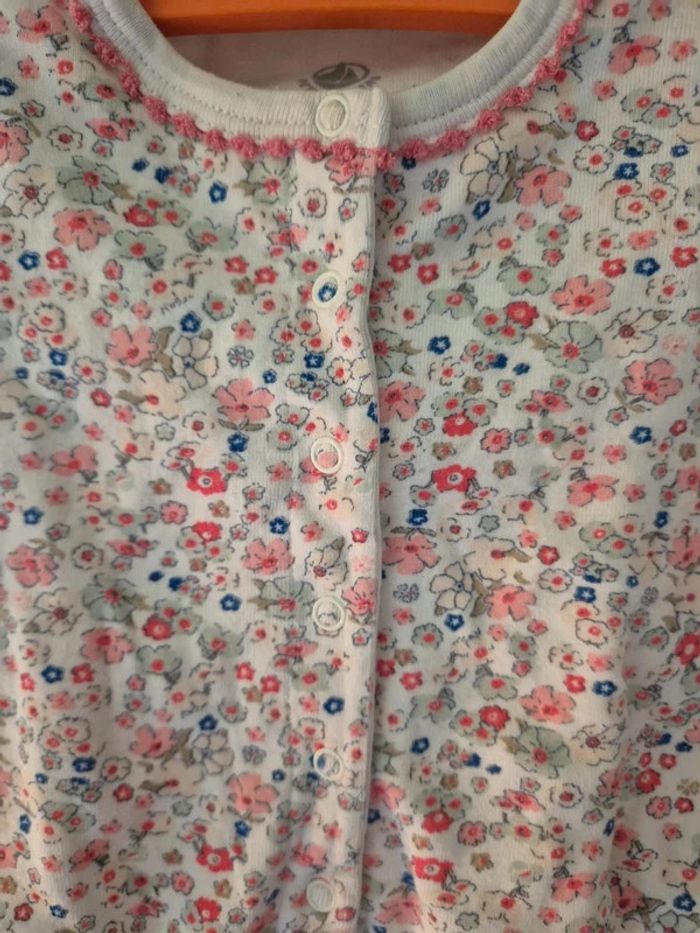Gilet imprimé floral Petit Bateau 6 mois - 67 cm - photo numéro 2