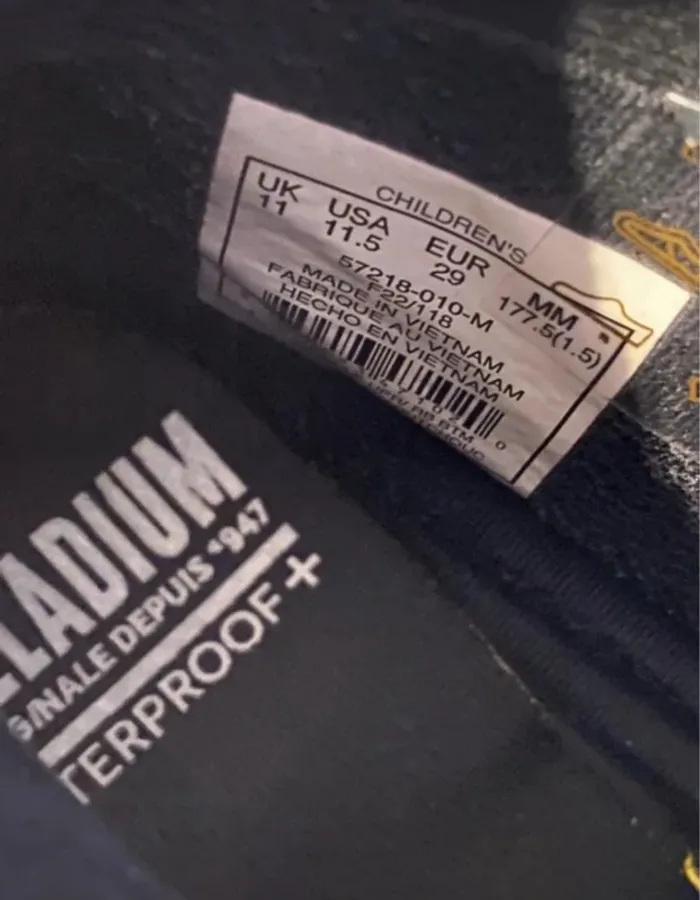 Palladium noire taille 29 - photo numéro 9