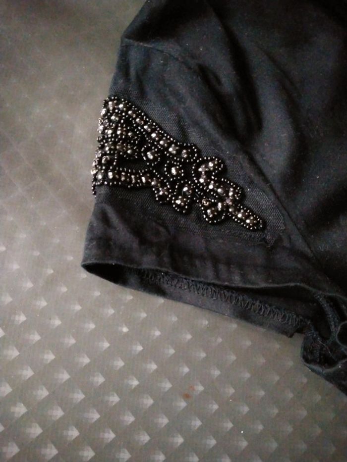 Robe de fêtes noire avec perles femme 44 la redoute - photo numéro 9