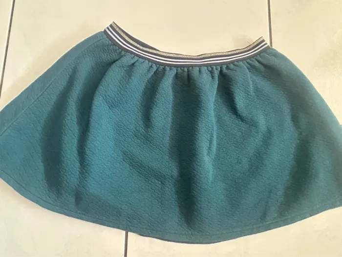 Jupe okaidi bleu canard