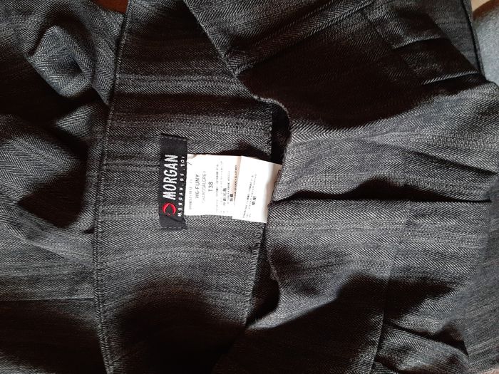 Morgan - Pantalon large gris foncé T38 - photo numéro 9