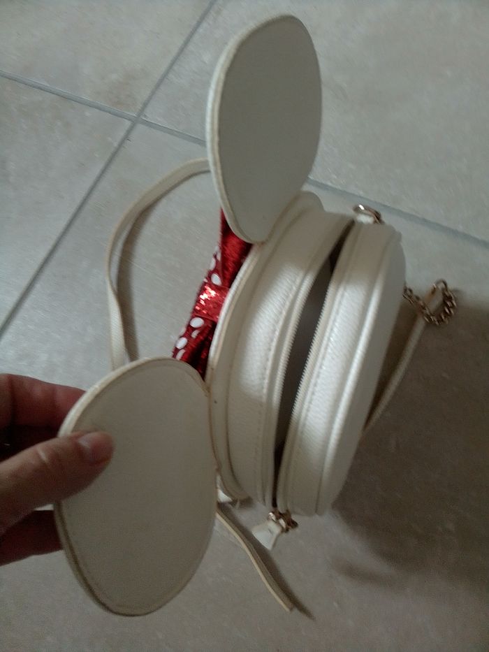 Sac bandouillère Minnie Blanc - photo numéro 2