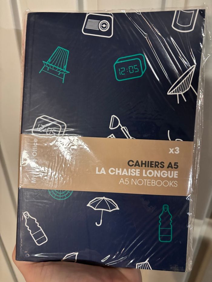 Lot de 6 cahiers A5 la chaise longue