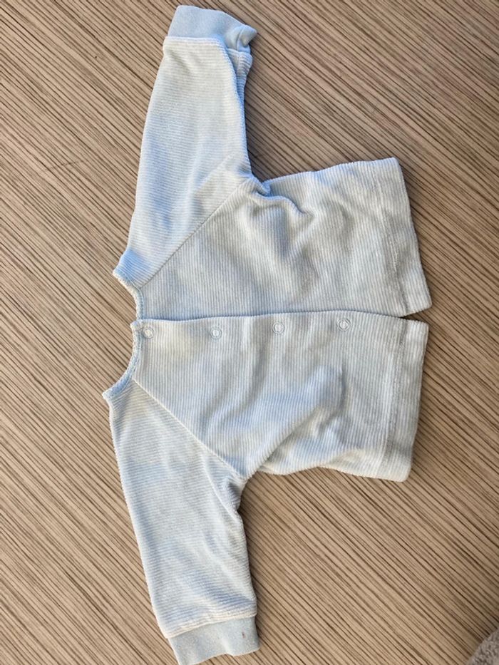 Gilet bout chou naissance velours - photo numéro 2