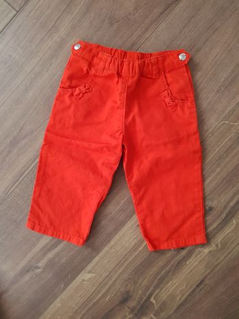 Pantalon rouge 6 mois