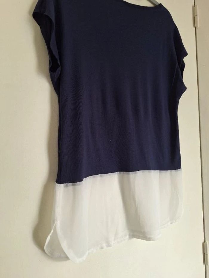 Tee-shirt long bi-matière taille 36 - photo numéro 3