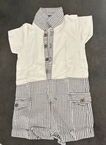 Combi short bébé garçon nouveau né 1 mois