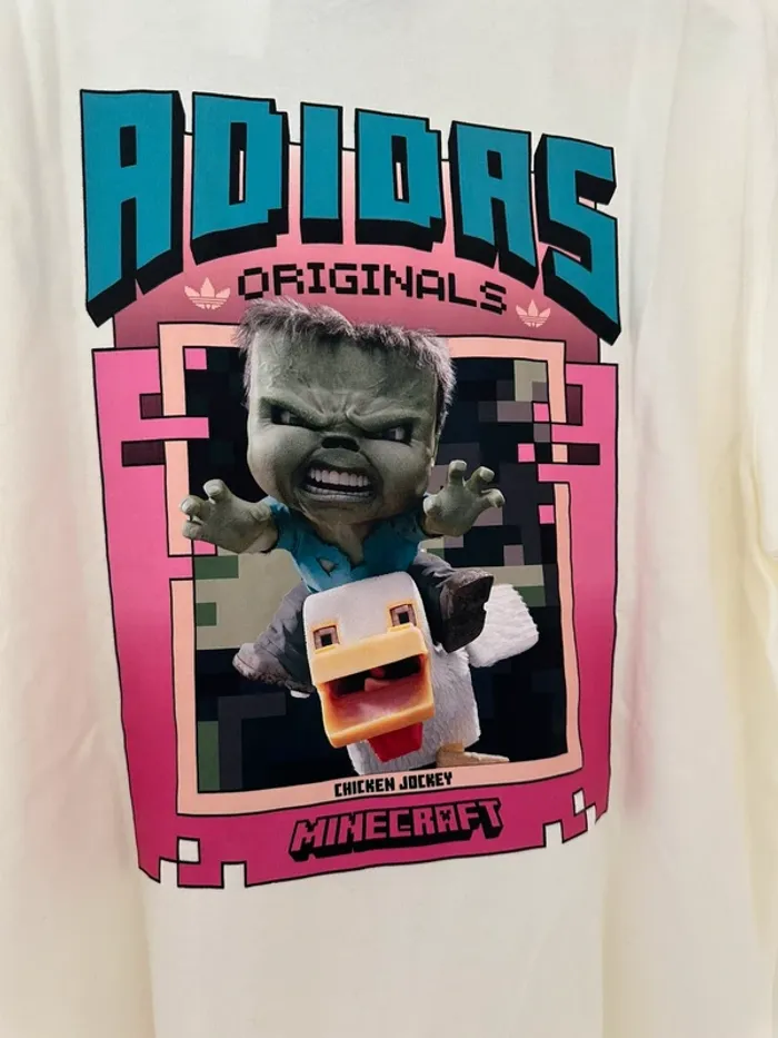 Adidas tshirt minecraft taille M neuf - photo numéro 8