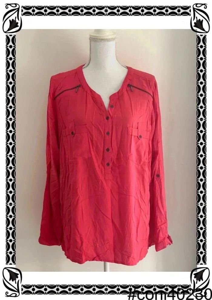 Blouse Manches Longues Rose - Taille 46