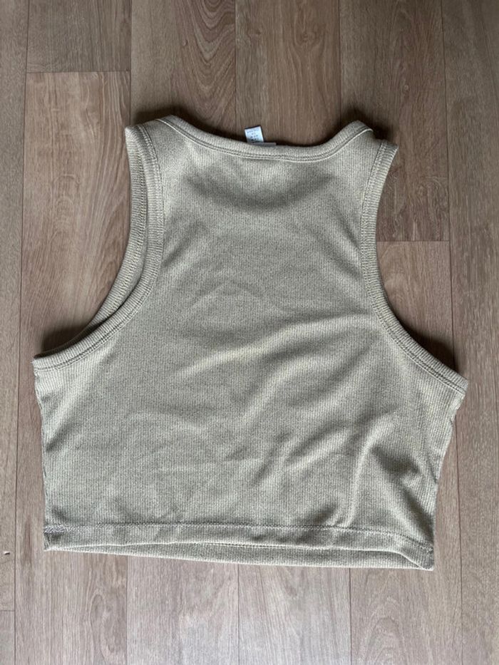 Crop top doré H&M - photo numéro 3