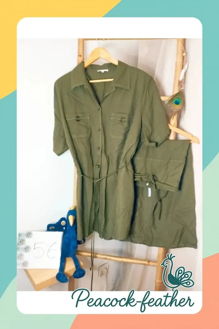 Ensemble lin kaki Daxon 56 neuf