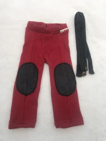 Hazel trousers manymonths bordeaux S/M laine mérinos natural woollies