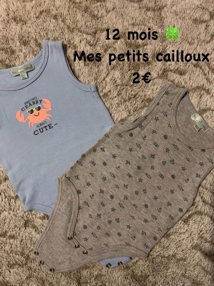 Bodys 🍀 12 mois 🍀 Mes petits cailloux