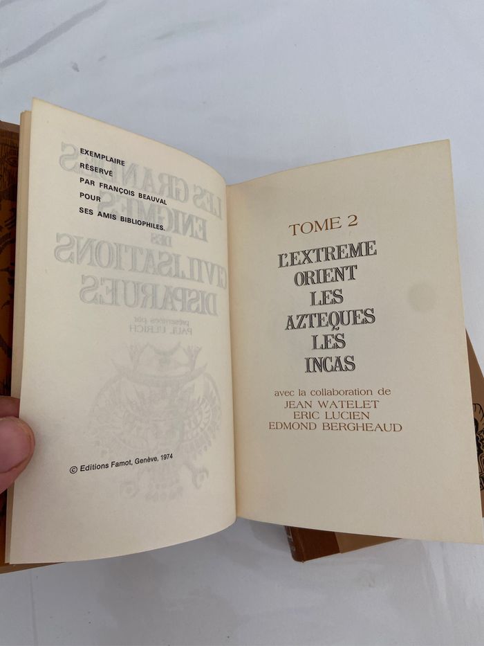 Lot 4 Livres anciens les grandes énigmes des civilisations disparus 1, 2, 3 - photo numéro 10