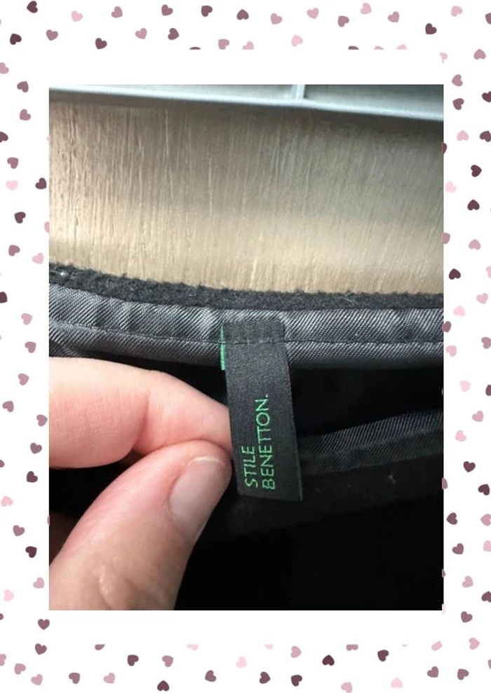 Mini jupe en laine benetton 46 noir - photo numéro 4