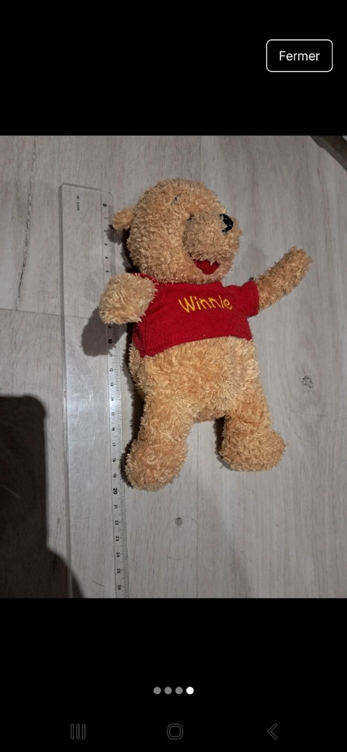 Peluche winnie l'ourson vintage 2002 - photo numéro 4