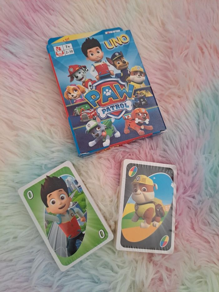 Jeu de carte uno pat patrouille