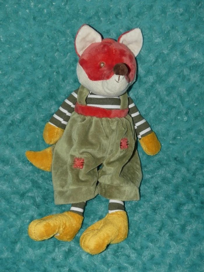 Doudou renard Foxy Bukowski vert 48 cm🦊tbe