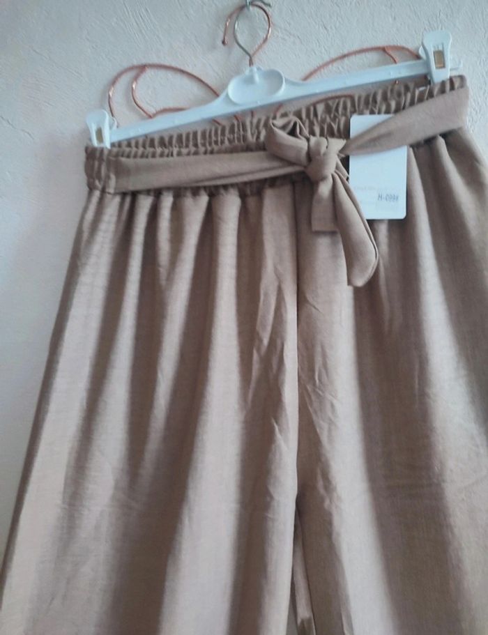 Palazzo, pantalon jambes large taille unique - photo numéro 8
