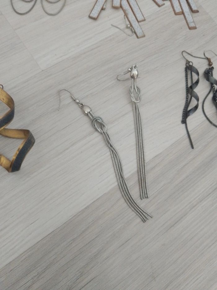 Lot de 7 paires de boucles d'oreilles fantaisie - photo numéro 3