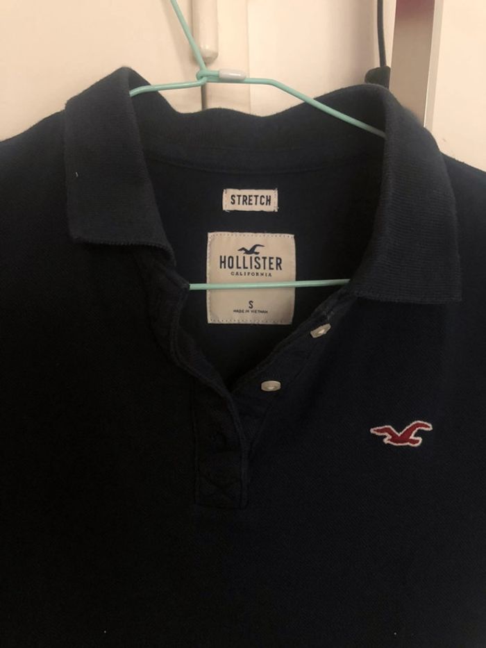 Polo femme beu marine Hollister - photo numéro 3