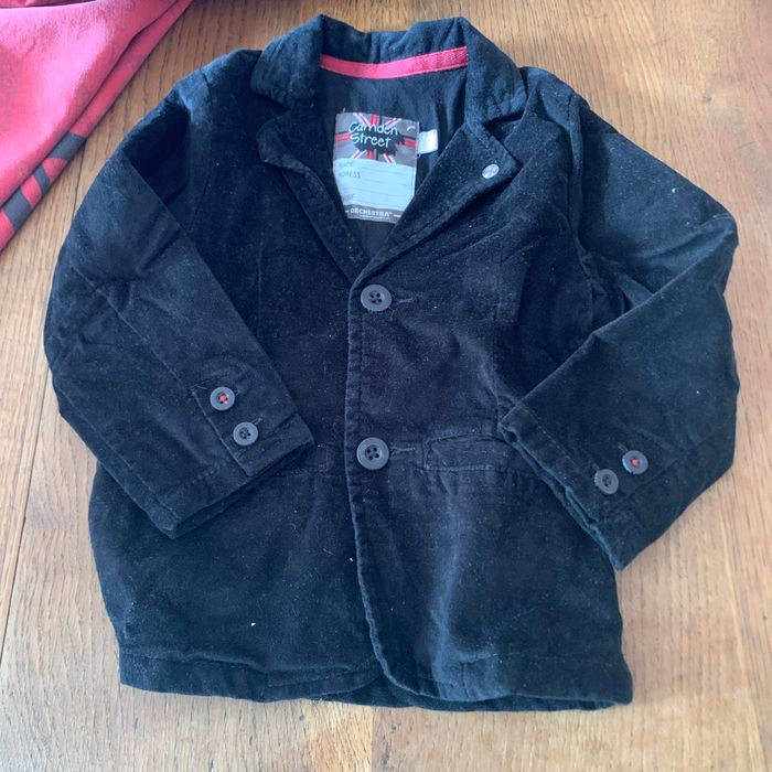 Veste noire en velours