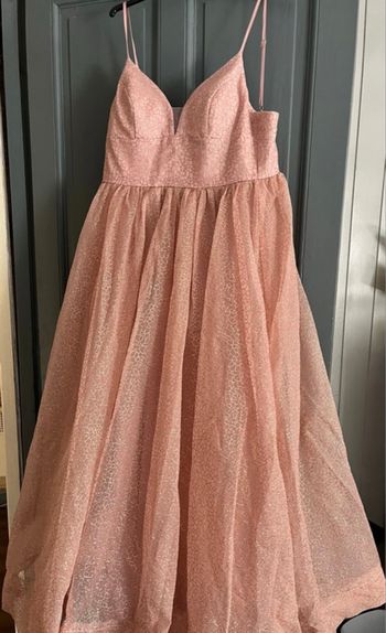 robe rose pailletée