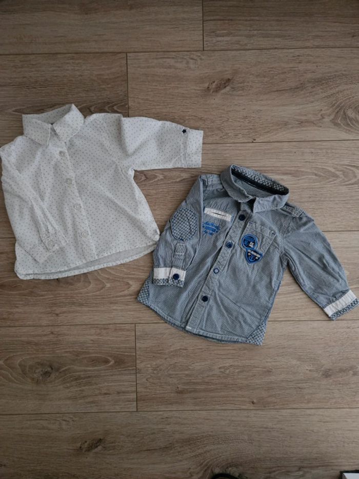 Lot de 2 chemises manches longues