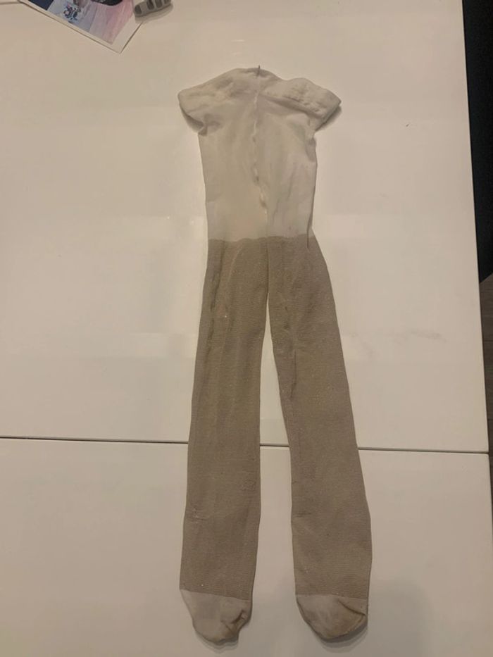 Collants fins dorés