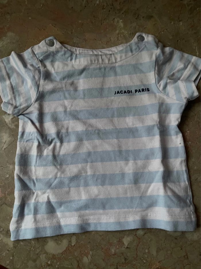 T shirt raye marinière coton 12mois