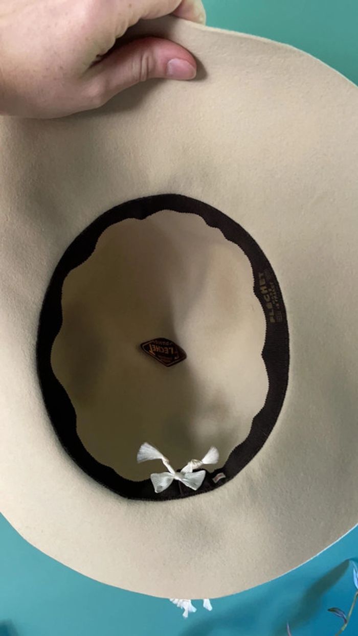 Chapeau en feutre Flechet Vintage - photo numéro 3