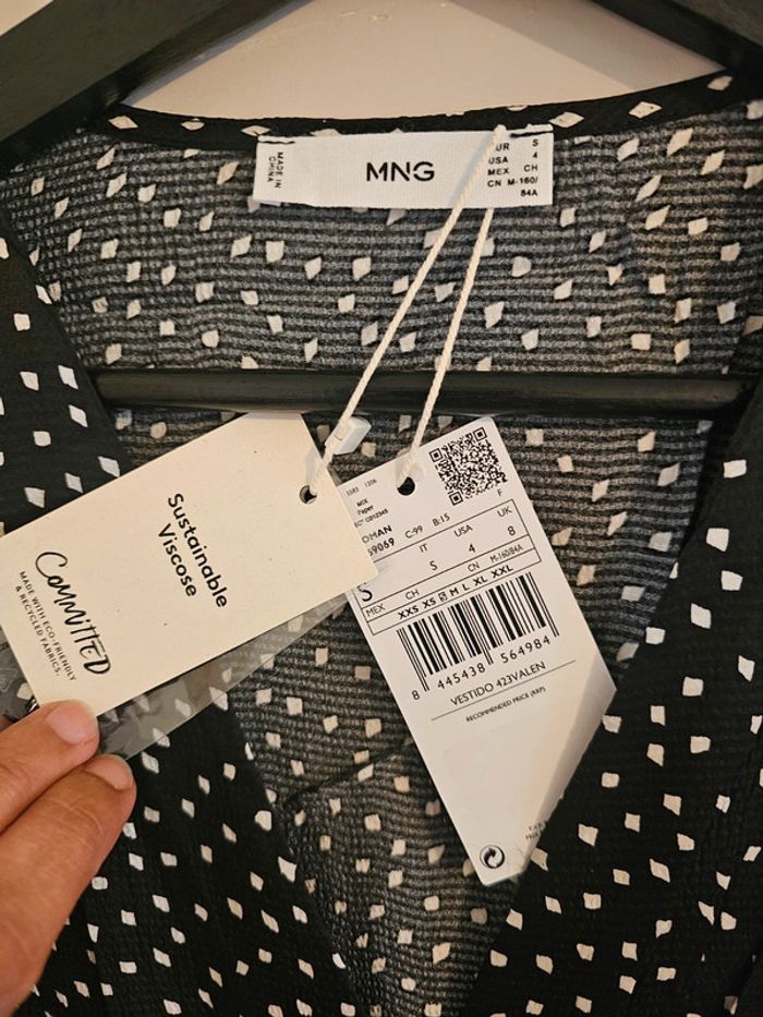 Robe longue à boutons Mango Taille S - photo numéro 2