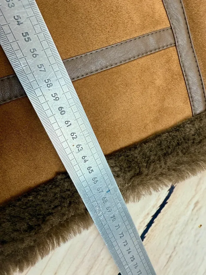 Blouson aviateur femme style mouton retourné Camaïeu L - photo numéro 8