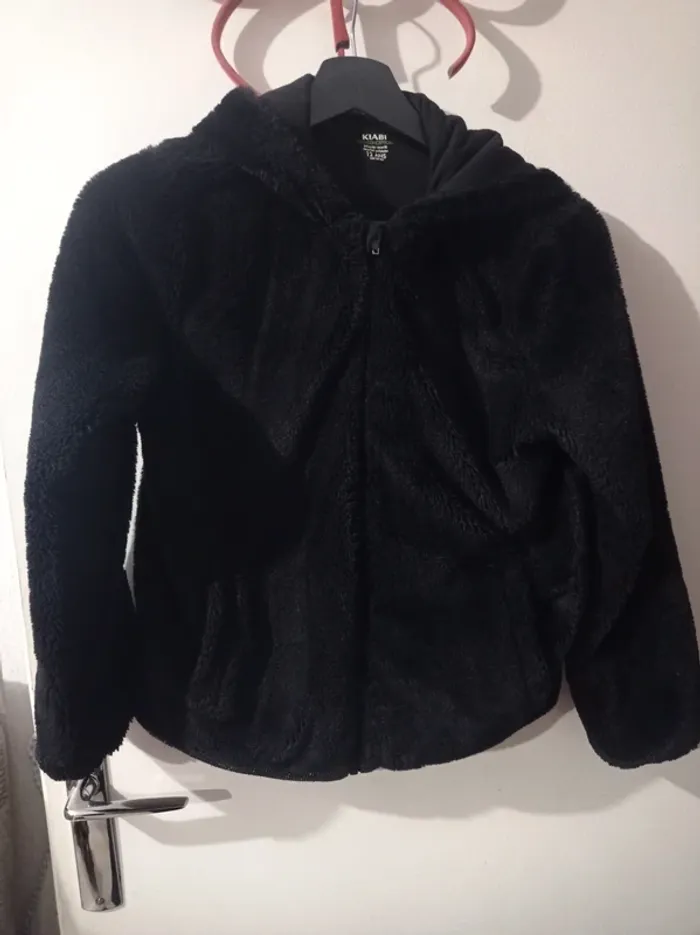 Veste épaisse toute douce noir