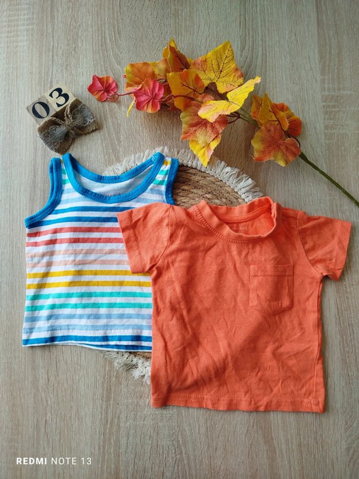 T-shirt et débardeur Primark 3mois