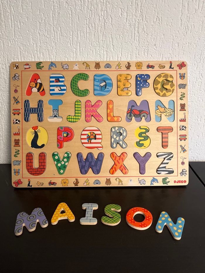 Puzzle Aphabet en bois - photo numéro 2