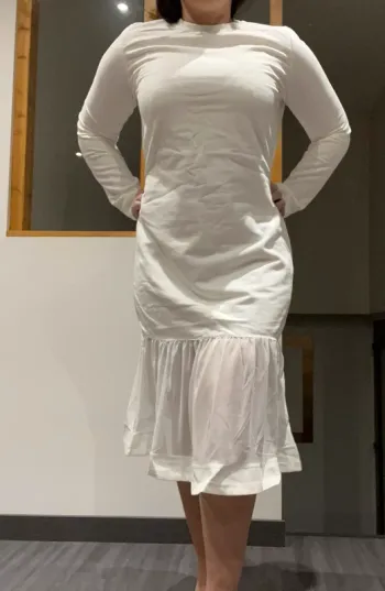 Robe pull blanche