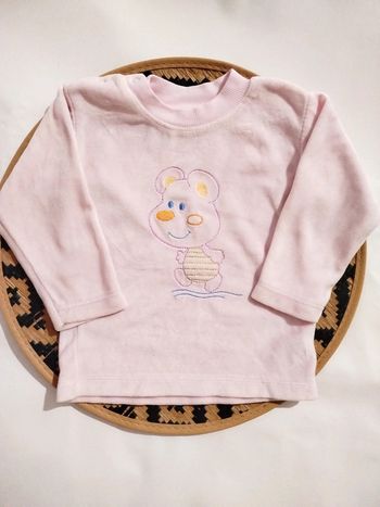Pull velours 12 mois