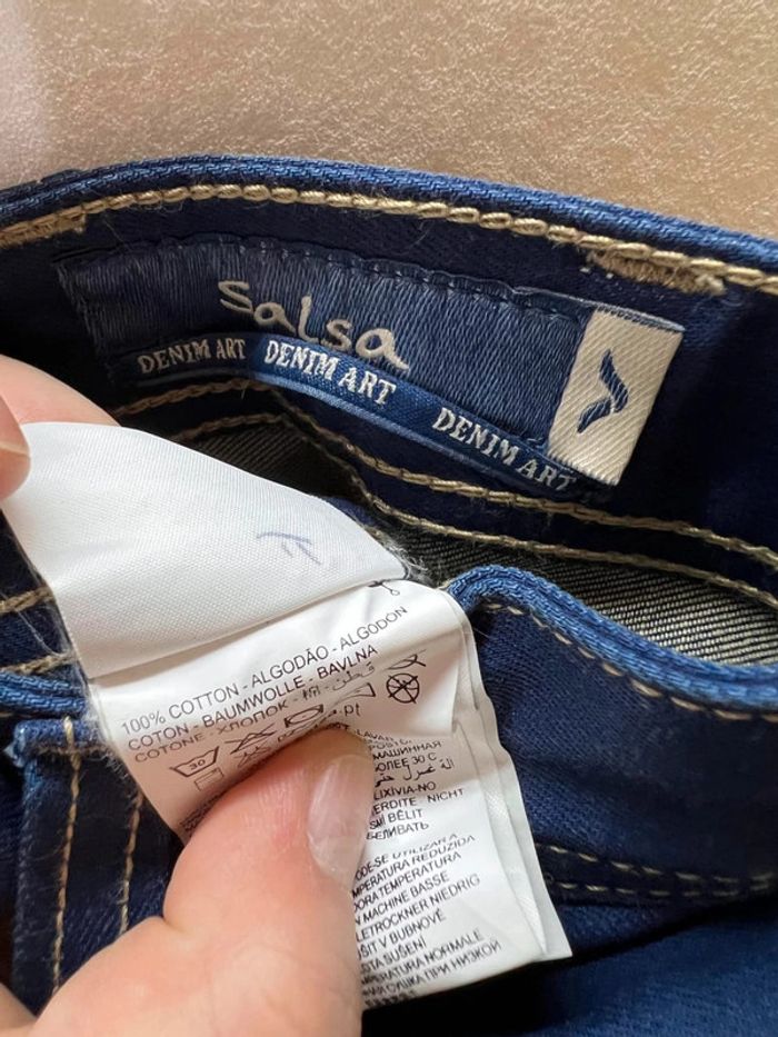 jeans skinny salsa bleu taille M - photo numéro 6