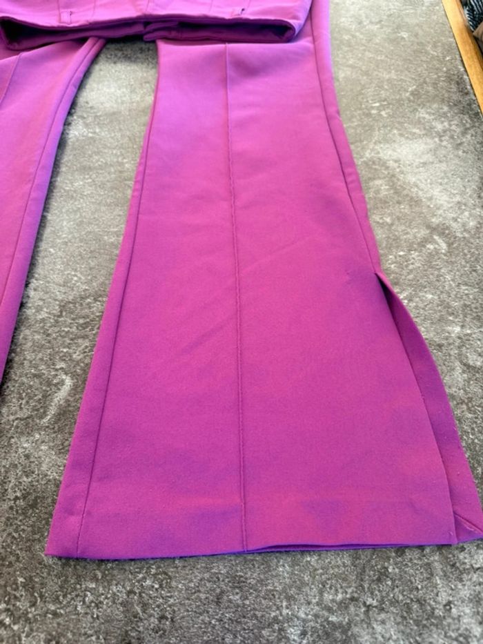 Pantalon violet rose fuchsia jambes larges Bershka 38 femme - photo numéro 8