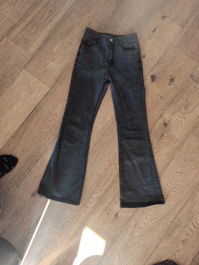 Jean noir taille haute flare ikks 14 ans