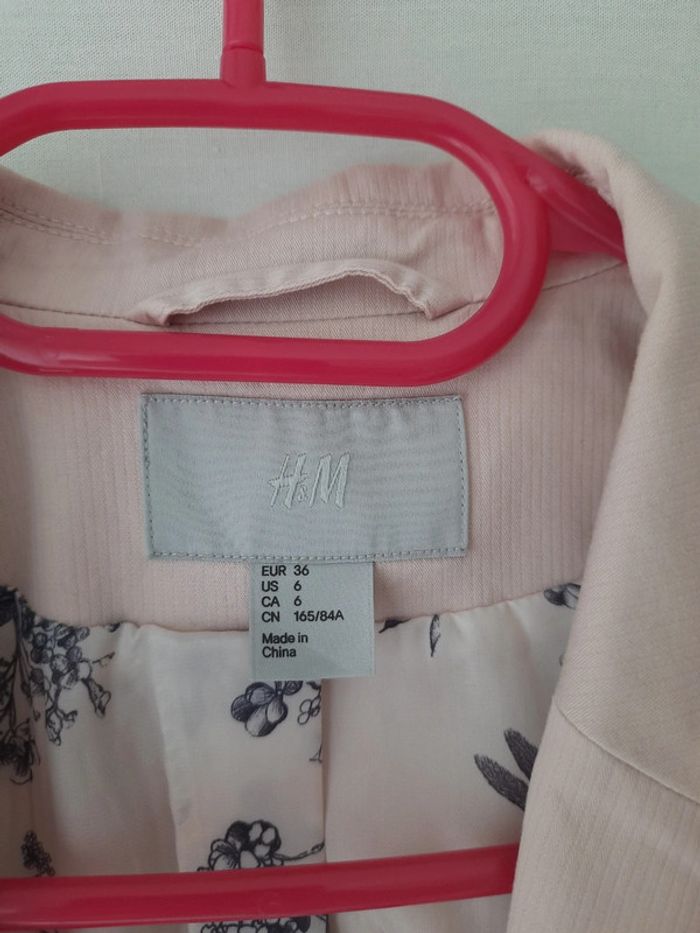 Veste blazer rose H&M - photo numéro 4