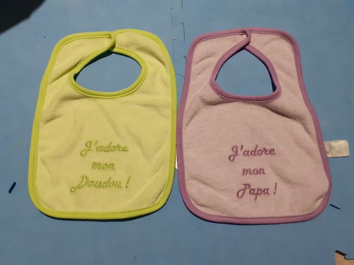 Lot de 4 bavoirs bébé - photo numéro 3