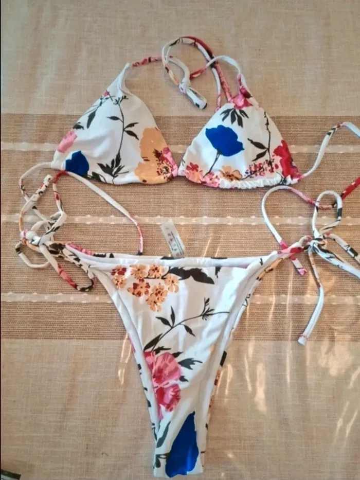 Maillot de bain 3 pièces avec Kimono, neuf, Shein, taille L - photo numéro 2