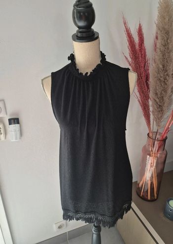 Top sans manches noir Zara - Taille M