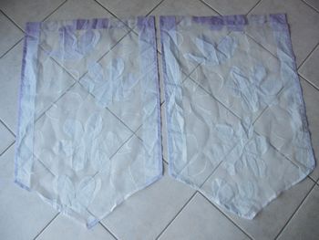Lot de 2 vitrages 60 x 90 cm