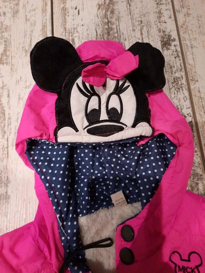 Blouson molontonné rose et a pois Minnie - photo numéro 3
