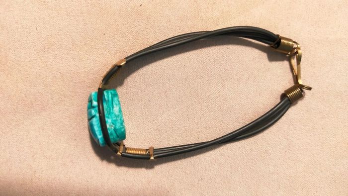 Bracelet scarabée turquoise – Collection Terre d’Ailleurs - photo numéro 2
