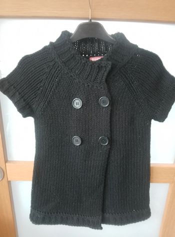 Gilet tricot manches courtes - Fille 12 ans
