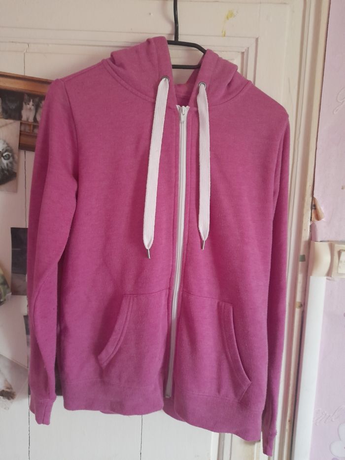 Gilet molletonné rose fuchsia, marque FB sister, taille S